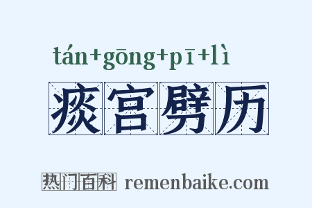 痰宫劈历是什么意思的图片